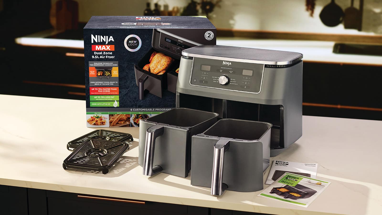 Ninja MAX 6-in-1 Dual Zone Air Fryer 9.5L DZ400UK