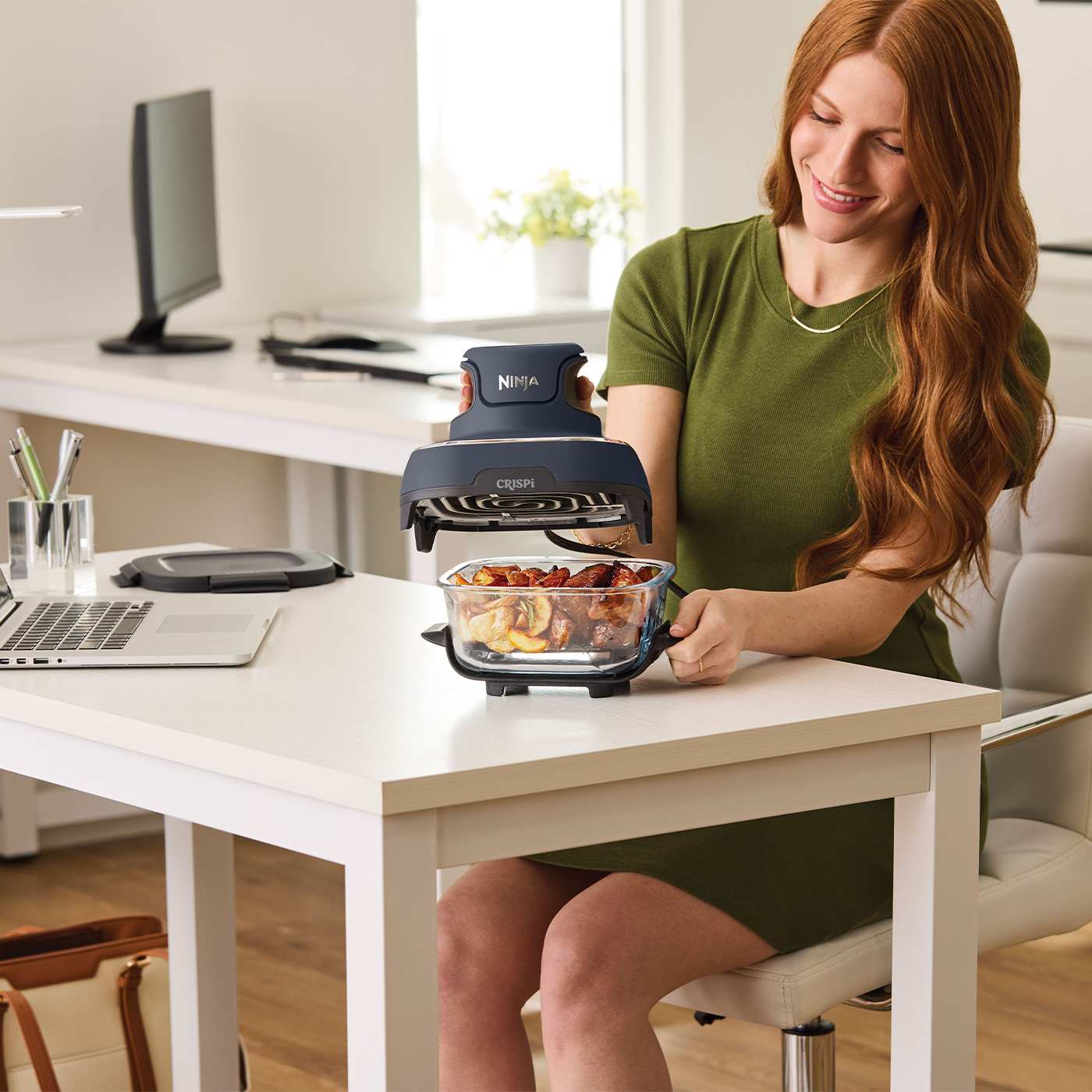 Ninja CRISPi 4-in-1 Portable Glass Air Fryer - Cyber Space FN101UK